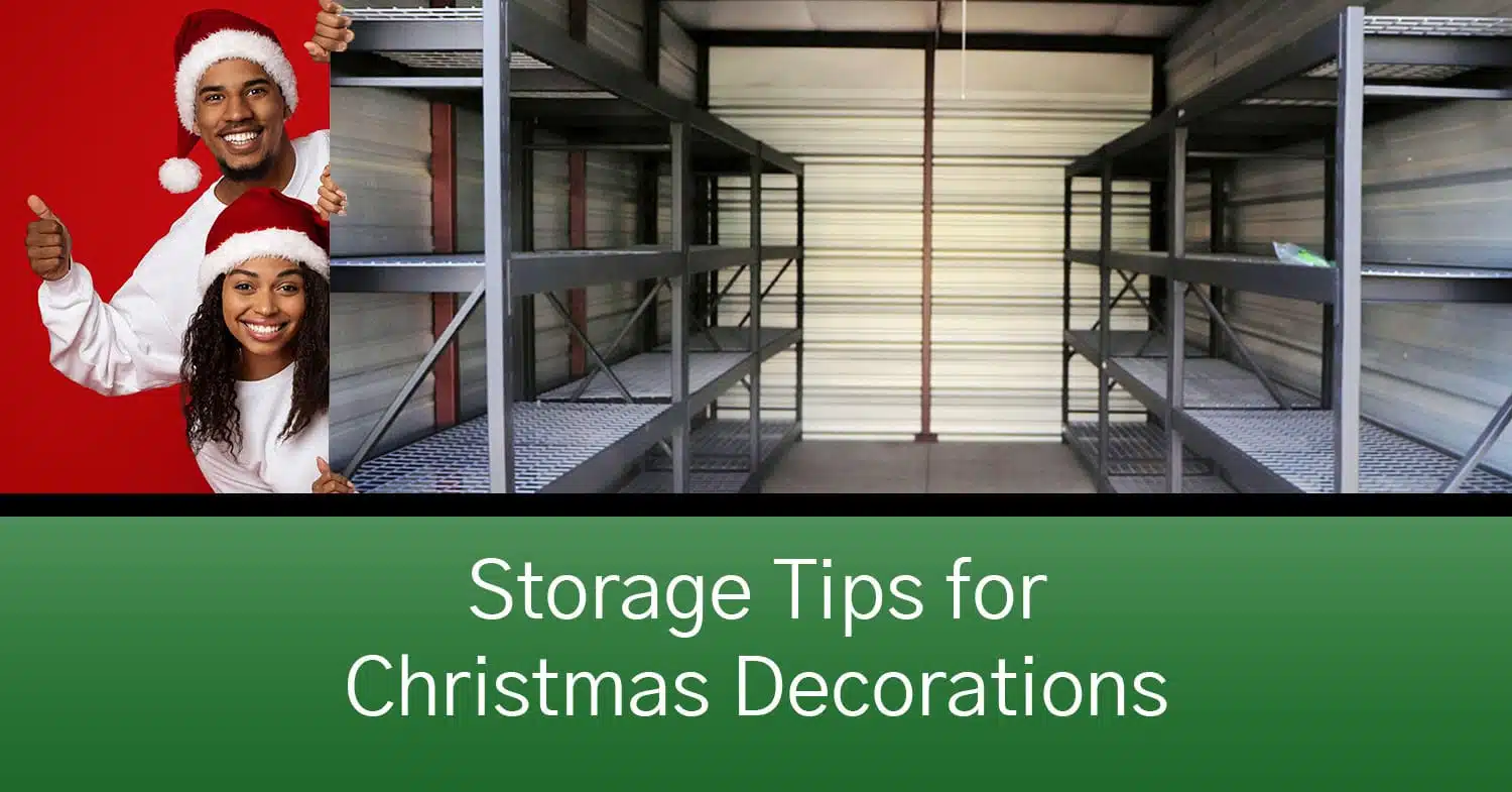 Featured image that says "Storage Tips for Christmas Decor"